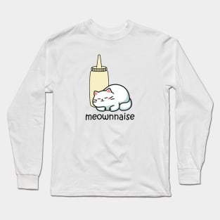 mayonnaise cat, meownnaise Long Sleeve T-Shirt